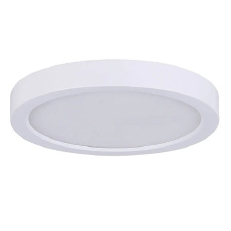LED Flush Mount 9 Inch Ceiling Light (Milk White Shell), 18W Surface Mount LED Light Fixture, 3 Color Temperatures in One (3000k/4000k/5000k), 1 Inch Thickness Round